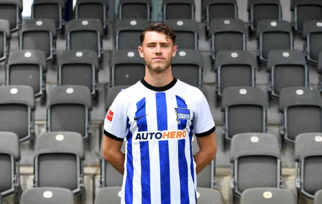 Linus Gechter Hertha BSC Hertha BSC 1 Bundesliga, Porträttermin 2022 2023, 05 07 2022, Copyright: xSebastianxRäppoldx xMatthiasxKox