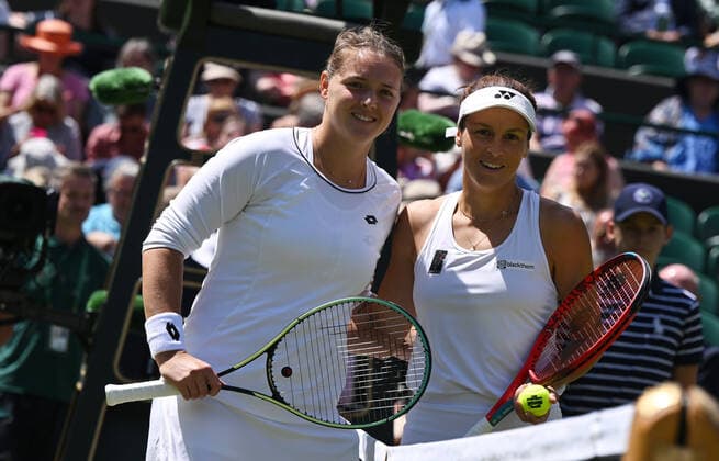 2022 Wimbledon Tatjana Maria GER and Jule Niemeier GER