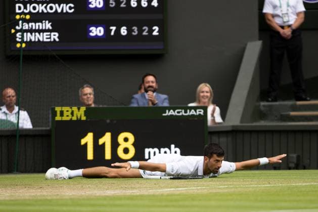 Sport Bilder des Tages Mandatory Credit: Photo by Ella Ling Shutterstock (13012864dc) Novak Djokovic celebrates winning his quarter final match Wimbledon Tennis Championships, Day 9, The All England Lawn Tennis and Croquet Club, London, UK - 05 Jul 2022 Wimbledon Tennis Championships, Day 9, The All England Lawn Tennis and Croquet Club, London, UK - 05 Jul 2022  Copyright: xEllaxLing Shutterstockx 13012864dc