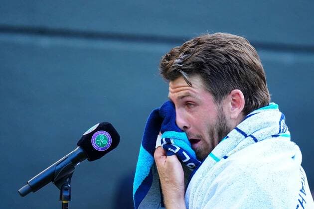 Mandatory Credit: Photo by Javier Garcia Shutterstock (13012869fx) Cameron Norrie sheds a tear as he is interviewed after winning his quarter final match Wimbledon Tennis Championships, Day 9, The All England Lawn Tennis and Croquet Club, London, UK - 05 Jul 2022 Wimbledon Tennis Championships, Day 9, The All England Lawn Tennis and Croquet Club, London, UK - 05 Jul 2022  Copyright: xJavierxGarcia Shutterstockx 13012869fx