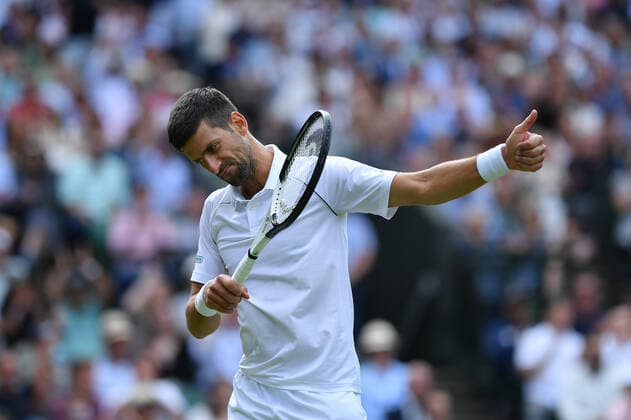 Novak Djokovic (Ser) TENNIS : Wimbledon 2022 : 05 07 2022 AntoineCouvercelle Panoramic 