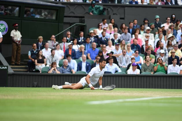 Novak Djokovic (Ser) TENNIS : Wimbledon 2022 : 05 07 2022 AntoineCouvercelle Panoramic 