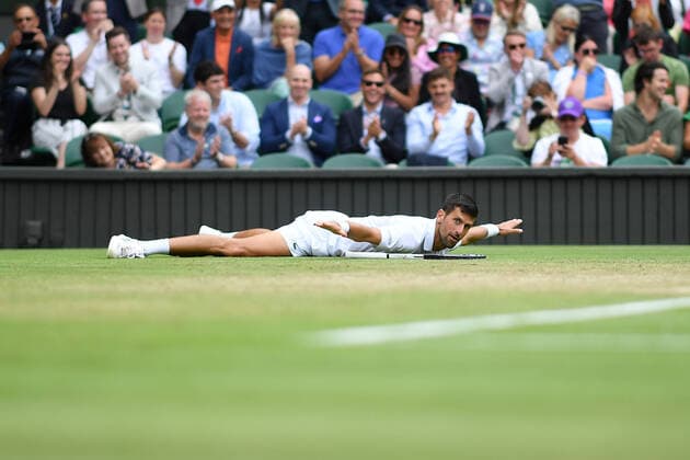 Novak Djokovic (Ser) TENNIS : Wimbledon 2022 : 05 07 2022 AntoineCouvercelle Panoramic 