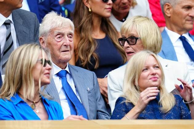 Mandatory Credit: Photo by Javier Garcia Shutterstock (13018042k) Michael Parkinson and Mary Parkinson in the Royal Box on Centre Court Wimbledon Tennis Championships, Day 10, The All England Lawn Tennis and Croquet Club, London, UK - 06 Jul 2022 Wimbledon Tennis Championships, Day 10, The All England Lawn Tennis and Croquet Club, London, UK - 06 Jul 2022  Copyright: xJavierxGarcia Shutterstockx 13018042k
