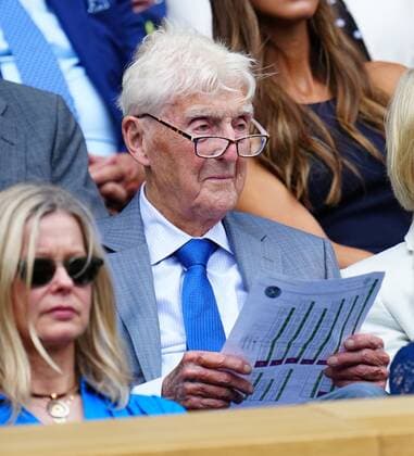 Mandatory Credit: Photo by Javier Garcia Shutterstock (13018042z) Michael Parkinson in the Royal Box on Centre Court Wimbledon Tennis Championships, Day 10, The All England Lawn Tennis and Croquet Club, London, UK - 06 Jul 2022 Wimbledon Tennis Championships, Day 10, The All England Lawn Tennis and Croquet Club, London, UK - 06 Jul 2022  Copyright: xJavierxGarcia Shutterstockx 13018042z