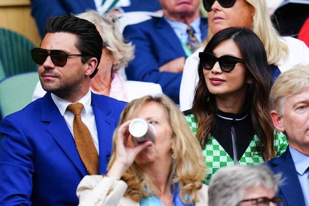 Mandatory Credit: Photo by Javier Garcia Shutterstock (13018042al) Dominic Cooper and Gemma Chan in the Royal Box on Centre Court Wimbledon Tennis Championships, Day 10, The All England Lawn Tennis and Croquet Club, London, UK - 06 Jul 2022 Wimbledon Tennis Championships, Day 10, The All England Lawn Tennis and Croquet Club, London, UK - 06 Jul 2022  Copyright: xJavierxGarcia Shutterstockx 13018042al