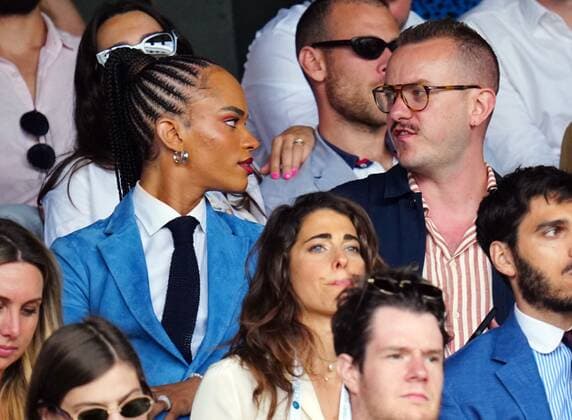 Mandatory Credit: Photo by Javier Garcia Shutterstock (13018042cw) Yasmin Finney watching the action on Centre Court Wimbledon Tennis Championships, Day 10, The All England Lawn Tennis and Croquet Club, London, UK - 06 Jul 2022 Wimbledon Tennis Championships, Day 10, The All England Lawn Tennis and Croquet Club, London, UK - 06 Jul 2022  Copyright: xJavierxGarcia Shutterstockx 13018042cw