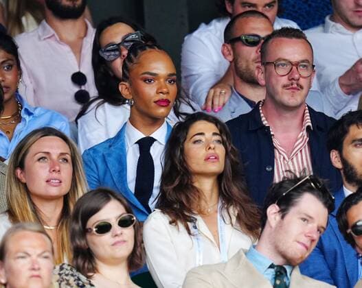 Mandatory Credit: Photo by Javier Garcia Shutterstock (13018042cx) Yasmin Finney watching the action on Centre Court Wimbledon Tennis Championships, Day 10, The All England Lawn Tennis and Croquet Club, London, UK - 06 Jul 2022 Wimbledon Tennis Championships, Day 10, The All England Lawn Tennis and Croquet Club, London, UK - 06 Jul 2022  Copyright: xJavierxGarcia Shutterstockx 13018042cx