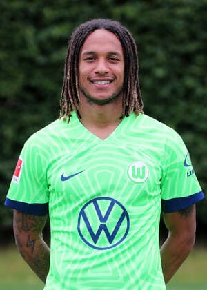 VfL Wolfsburg photo appointment Kevin Mbabu VfL Wolfsburg 06 07 2022, 1 BL, Porträttermin 2022 23, Wolfsburg