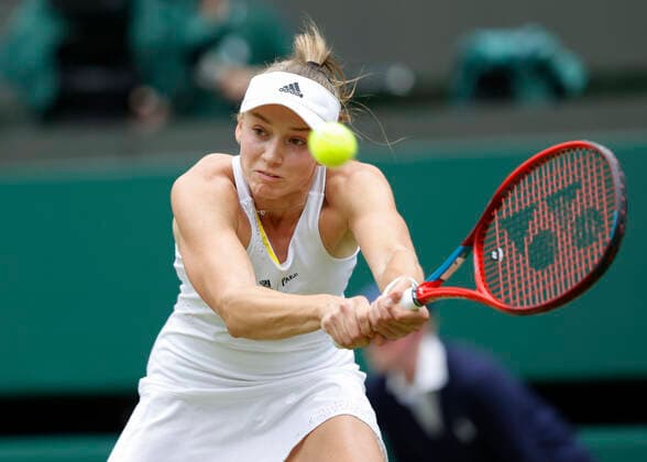 Elena Rybakina KAZ Tennis Wimbledon 2022 Grand Slam ITF ATP WTA AELTC London Great Britain 6 July 2022 Copyright: xJuergenxHasenkopfx