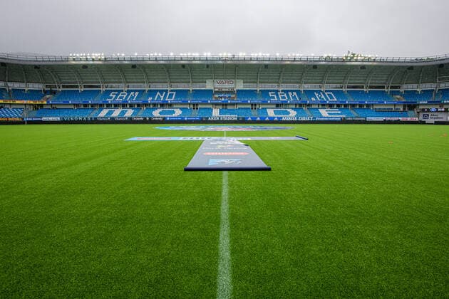 The elite series in football 2022 Molde Jerv Molde 20220706 Aker Stadium for the elite series match in football between Molde and Jerv at Aker Stadium Photo Marius Simensen NTB Molde Norway  Copyright: xMariusxSimensenx xNTBx EDITORIAL USE ONLY. RESTRICTED USE FOR BETTING COMPANIES