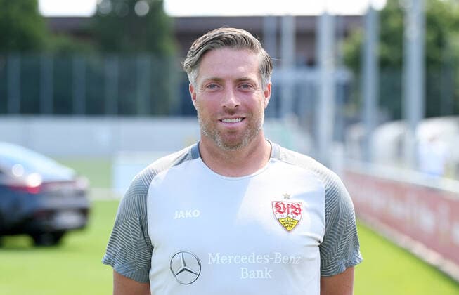 FUSSBALL 1 BUNDESLIGA SAISON 2022 2023 05 07 2022 photo opportunity at VfB Stuttgart on the training ground Co coach Michael Wimmer
