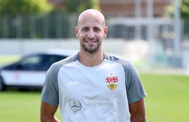 FUSSBALL 1 BUNDESLIGA SAISON 2022 2023 05 07 2022 photo opportunity at VfB Stuttgart on the training ground goalkeeper coach Steffen Krebs