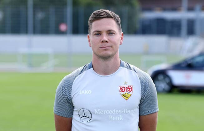 FUSSBALL 1 BUNDESLIGA SAISON 2022 2023 05 07 2022 Photo opportunity at VfB Stuttgart on the training ground Performance Analyst Jan Schimpchen