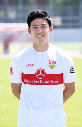 FUSSBALL 1 BUNDESLIGA SAISON 2022 2023 05 07 2022 Photo session at VfB Stuttgart training ground Wataru Endo