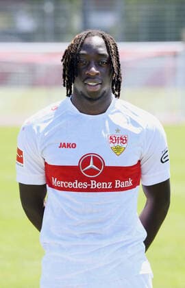 FUSSBALL 1 BUNDESLIGA SAISON 2022 2023 05 07 2022 Photo session at VfB Stuttgart training ground Tanguy Coulibaly