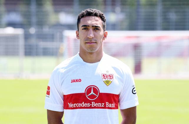 FUSSBALL 1 BUNDESLIGA SAISON 2022 2023 05 07 2022 Photo session at VfB Stuttgart training ground Tiago Tomas
