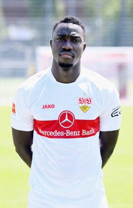 FUSSBALL 1 BUNDESLIGA SAISON 2022 2023 05 07 2022 photo opportunity at VfB Stuttgart on the training ground Silas Mvumpa Katompa