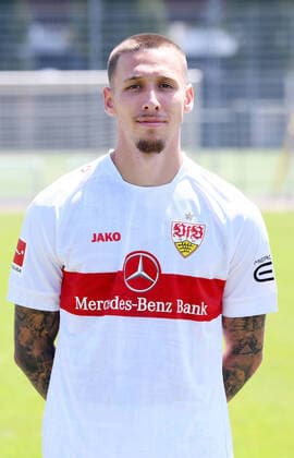 FUSSBALL 1 BUNDESLIGA SAISON 2022 2023 05 07 2022 Photo session with VfB Stuttgart on the training ground Darko Churlinov