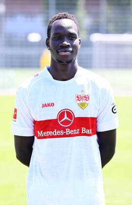FUSSBALL 1 BUNDESLIGA SAISON 2022 2023 05 07 2022 Photo opportunity at VfB Stuttgart on the training ground Alou Kuol
