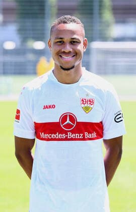 FOOTBALL 1 FEDERAL LEAGUE SEASON 2022 2023 05 07 2022 Photo session at VfB Stuttgart training ground Nikolas Nartey
