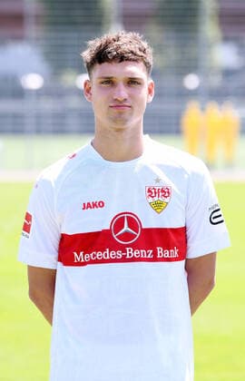 FOOTBALL 1 BUNDESLIGA SEASON 2022 2023 05 07 2022 Photo session at VfB Stuttgart training ground Mateo Klimowicz