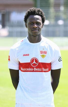 FOOTBALL 1 BUNDESLIGA SEASON 2022 2023 05 07 2022 Photo session at VfB Stuttgart training ground Naouirou Ahamada