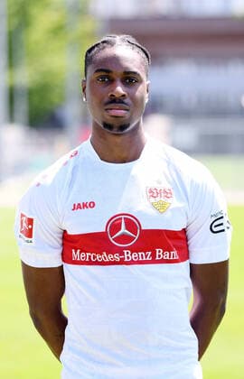 FOOTBALL 1 FEDERAL LEAGUE SEASON 2022 2023 05 07 2022 Photo session at VfB Stuttgart training ground Maxime Awoudja
