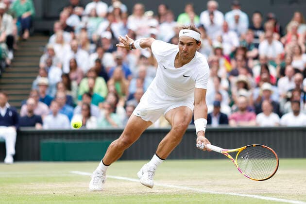Rafael Nadal ESP Tennis Wimbledon 2022 Grand Slam ITF ATP WTA AELTC London Great Britain 6 July 2022 Copyright: xJuergenxHasenkopfx