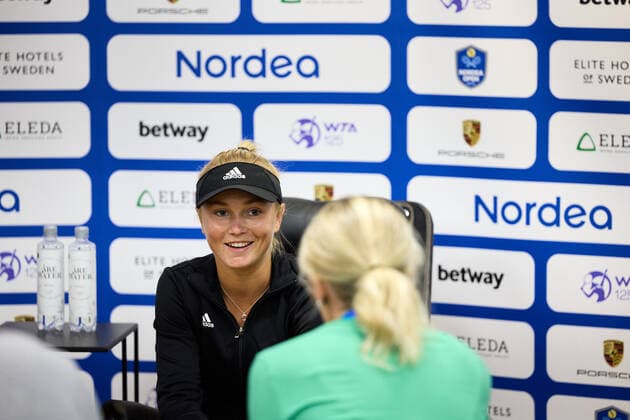 BÅSTAD 20220706 Caijsa Hennemann, Sverige intervjuas under tennisturneringen Nordea Open i Bastad. BÅSTAD SVERIGE Tennis x11830x  Copyright: xAndersxBjurö TTx NORDEA OPEN BÅSTAD 2022