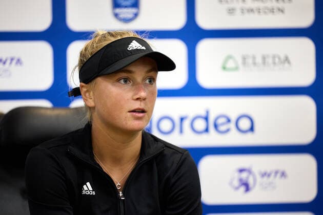 BÅSTAD 20220706 Caijsa Hennemann, Sverige intervjuas under tennisturneringen Nordea Open i Bastad. BÅSTAD SVERIGE Tennis x11830x  Copyright: xAndersxBjurö TTx NORDEA OPEN BÅSTAD 2022