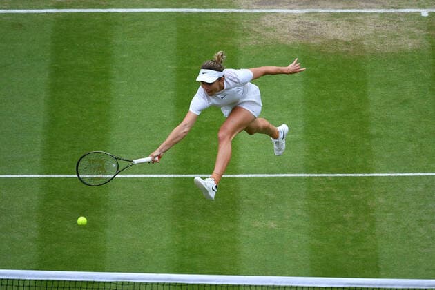 Simona Halep TENNIS : Wimbledon 2022 : 06 07 2022 AntoineCouvercelle Panoramic 