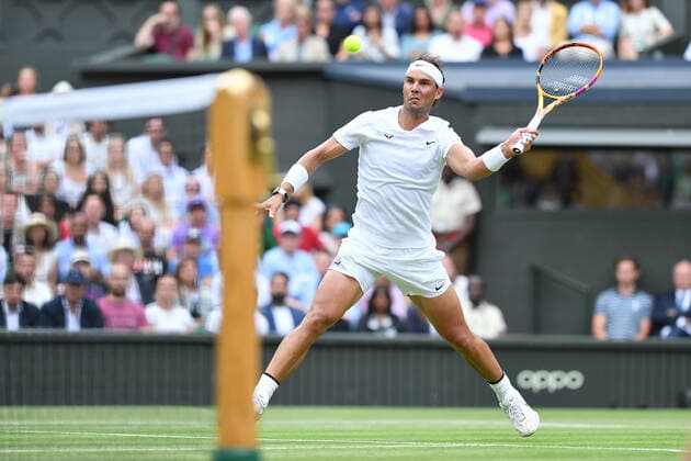 Rafael Nadal (Esp) TENNIS : Wimbledon 2022 : 06 07 2022 AntoineCouvercelle Panoramic 