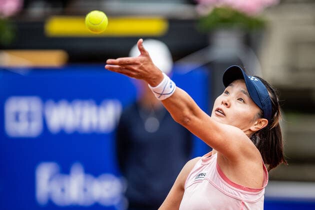220707 Su Jeong Jang, Korea, during day 4 of the WTA Nordea Open on July 7, 2022 in Bastad,  Copyright: CHRISTOFFERxBORGxMATTISSON BB220707CB006