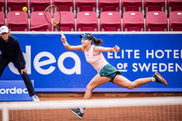 220707 Su Jeong Jang, Korea, during day 4 of the WTA Nordea Open on July 7, 2022 in Bastad,  Copyright: CHRISTOFFERxBORGxMATTISSON BB220707CB015