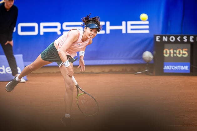 220707 Su Jeong Jang, Korea, during day 4 of the WTA Nordea Open on July 7, 2022 in Bastad,  Copyright: CHRISTOFFERxBORGxMATTISSON BB220707CB022