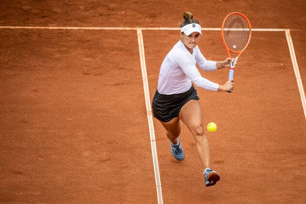 220707 Lauren Davis, USA, during day 4 of the WTA Nordea Open on July 7, 2022 in Bastad,  Copyright: CHRISTOFFERxBORGxMATTISSON BB220707CB039