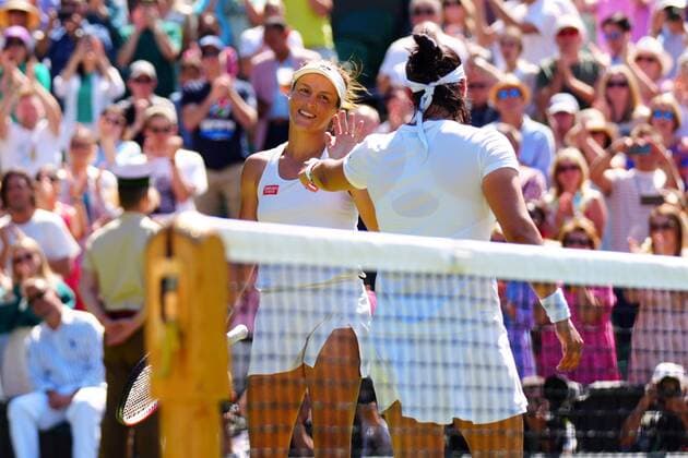 Mandatory Credit: Photo by Javier Garcia Shutterstock (13018047bf) Ons Jabeur celebrates victory in her semi final match against Tatjana Maria Wimbledon Tennis Championships, Day 11, The All England Lawn Tennis and Croquet Club, London, UK - 07 Jul 2022 Wimbledon Tennis Championships, Day 11, The All England Lawn Tennis and Croquet Club, London, UK - 07 Jul 2022  Copyright: xJavierxGarcia Shutterstockx 13018047bf
