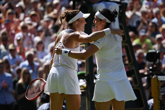 2022 Wimbledon Ons Jabeur TUN and Tatjana Maria , GER