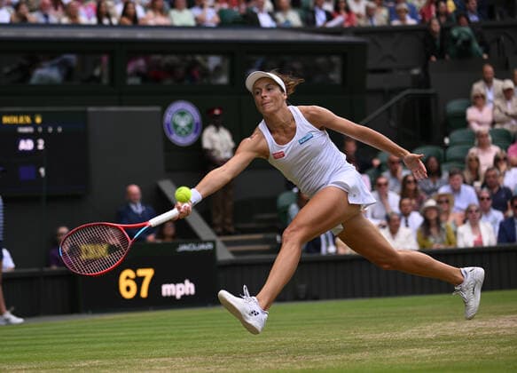 2022 Wimbledon Ons Jabeur TUN and Tatjana Maria , GER 2022 Wimbledon Tatjana Maria , GER
