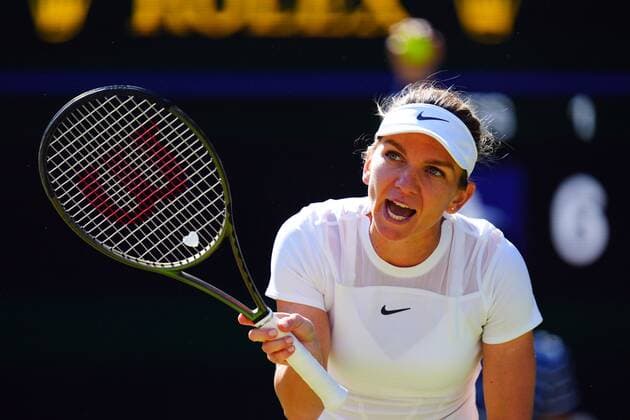 Mandatory Credit: Photo by Javier Garcia Shutterstock (13018047cp) Simona Halep reacts during her semi final match Wimbledon Tennis Championships, Day 11, The All England Lawn Tennis and Croquet Club, London, UK - 07 Jul 2022 Wimbledon Tennis Championships, Day 11, The All England Lawn Tennis and Croquet Club, London, UK - 07 Jul 2022  Copyright: xJavierxGarcia Shutterstockx 13018047cp