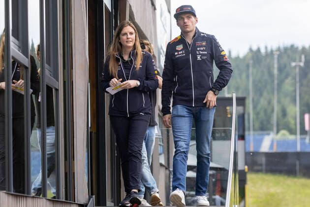 07 07 2022, Red Bull Ring, Spielberg, AUT, FIA, Formula One, Austrian Grand Prix, preliminary report, in picture Max Verstappen NED Red Bull Racing Max Verstappen NED Red Bull Racing during preliminary reports befor the Austrian FIA Formula One Grand Prix at the Red Bull Ring in Spielberg, Austria on 2022 07 07 Expa Spielberg  EP_gro