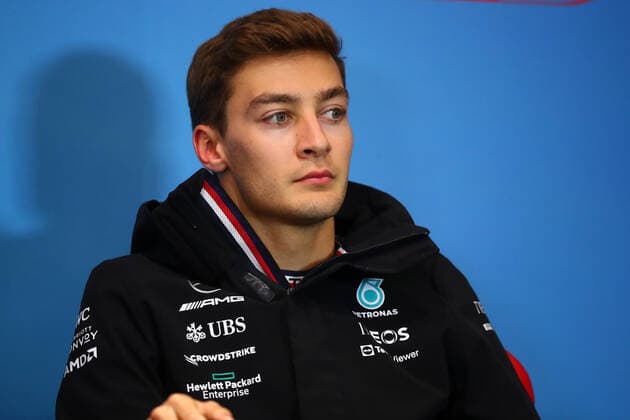 F1 Gran Prix of Austria George Russell of Mercedes AMG Petronas F1 Team during previews ahead of the F1 Grand Prix of Austria 2022. Spielberg Red Bull Ring Austria Copyright: xMarcoxCanonierox