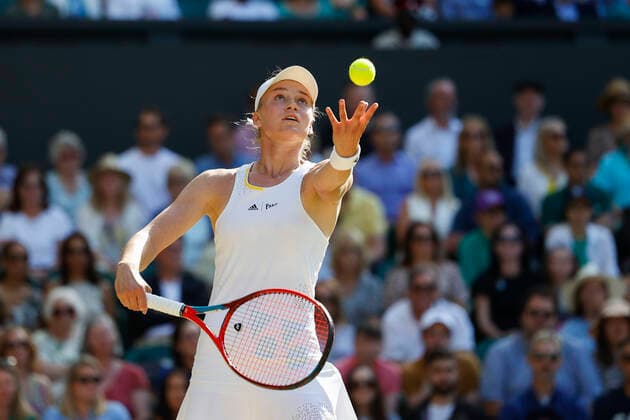 Elena Rybakina KAZ Tennis Wimbledon 2022 Grand Slam ITF ATP WTA AELTC London Great Britain 7 July 2022 Copyright: xJuergenxHasenkopfx