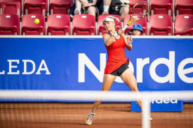 220707 Caijsa Hennemann, Sweden, during day 4 of the WTA Nordea Open on July 7, 2022 in Bastad,  Copyright: CHRISTOFFERxBORGxMATTISSON BB220707CB084