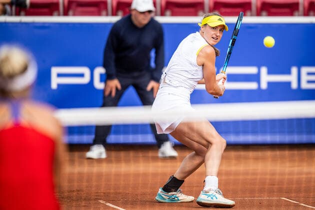 220707 Rebecca Peterson, Sweden, during day 4 of the WTA Nordea Open on July 7, 2022 in Bastad,  Copyright: CHRISTOFFERxBORGxMATTISSON BB220707CB099