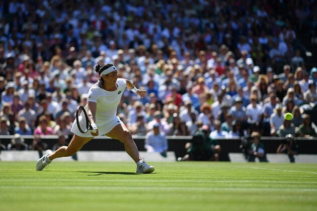Ons Jabeur (Tun) TENNIS : Wimbledon 2022 : 07 07 2022 AntoineCouvercelle Panoramic 