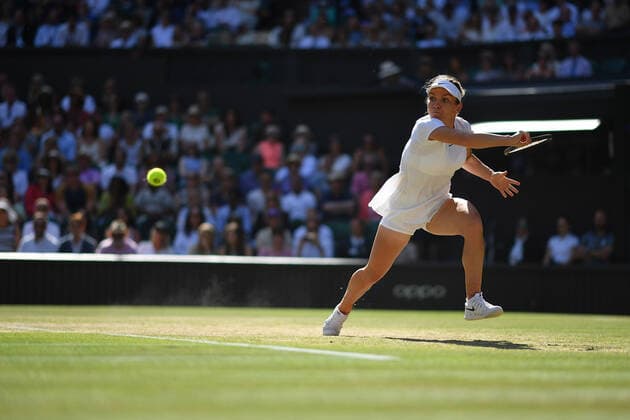 Simona Halep TENNIS : Wimbledon 2022 : 07 07 2022 AntoineCouvercelle Panoramic 