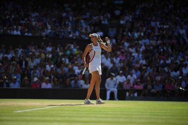 Elena Rybakina TENNIS : Wimbledon 2022 : 07 07 2022 AntoineCouvercelle Panoramic 