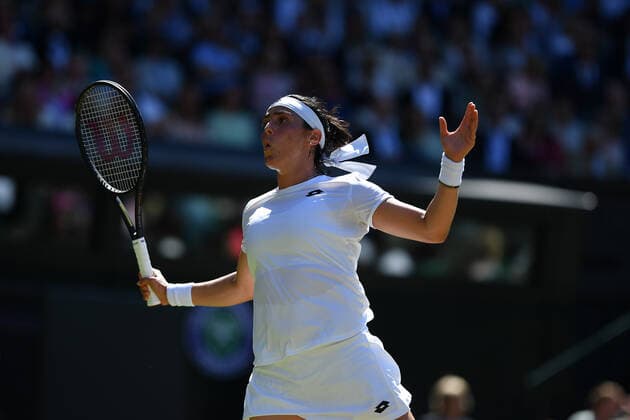Ons Jabeur (Tun) TENNIS : Wimbledon 2022 : 07 07 2022 AntoineCouvercelle Panoramic 